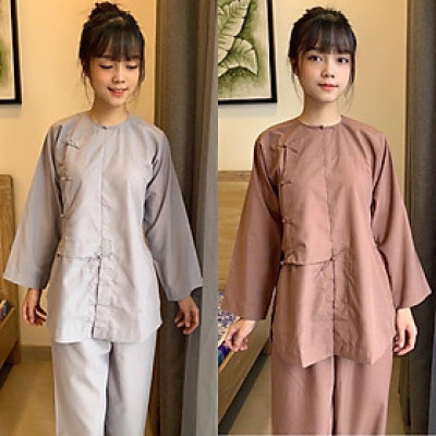 Đồ Lam Đi Chùa  Vạt Hò Nút Thắt