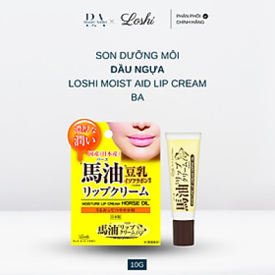 Son dưỡng môi dầu ngựa Loshi Moist Aid Lip Cream BA