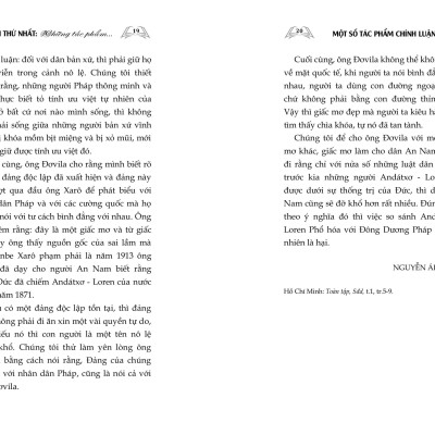 Sách - Hồ Chí Minh - Một Số Áng Văn Chính Luận Tiêu Biểu