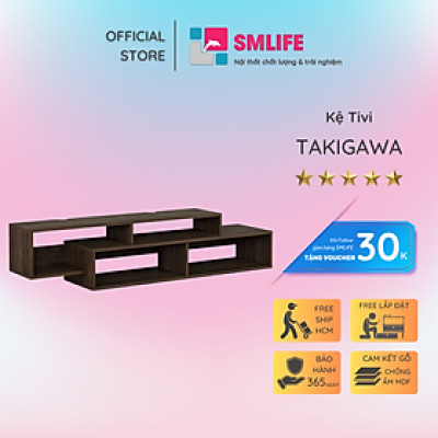 Kệ treo tường để tivi SMLIFE Takigawa