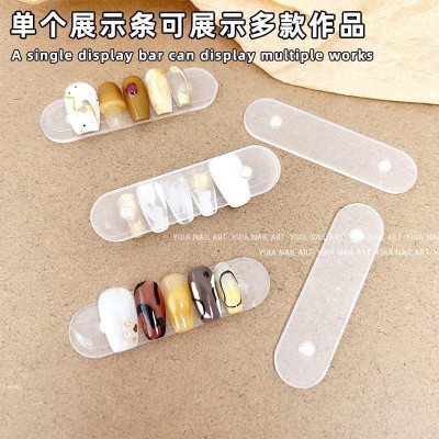 Set 50 Thanh Gắn Móng Mẫu Đầu Vuông Tròn Bằng Nhựa Mica Làm Nail, Trưng Bày Nailbox Chuyên Nghiệp, Cho Salon Và Cá Nhân Nữ Women