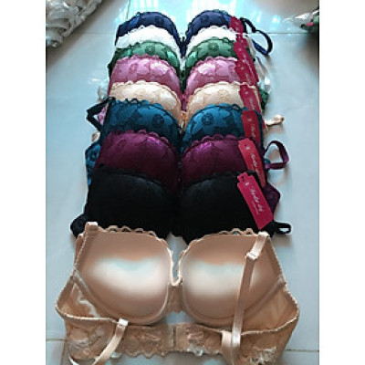 Áo lót nữ nguyên ren mút siêu dày Lady 549 – Gọng nâng ngực + Bông to cài sau, quyến rũ