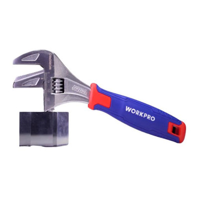 Bộ 3 mỏ lết ( Bộ cờ lê điều chỉnh được),  thép hợp kim CR-V Workpro WP202515 cán nhựa - Hàng chính hãng