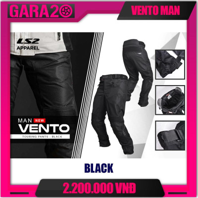 Quần Bảo Hộ Lái Moto, Xe Máy LS2 Vento Man - GARA20
