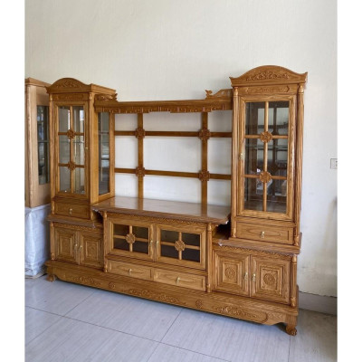 Kệ 2 cột kính giàn khung