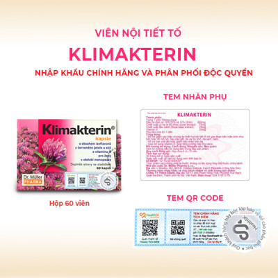 Combo 2 Hộp Viên Nội Tiết Tố Nữ Klimakterin - Estrogen Thảo Dược - Cân Bằng Nội Tiết Tố Nữ - Chậm Quá Trình Lão Hóa, Mãn Kinh - Dr. Muller Từ Cộng Hòa Séc