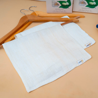 Khăn Mặt Tơ Tằm SenSilk - Quà Tặng Valentine - Tussar Silk Towel made in Vietnam 30*40cm