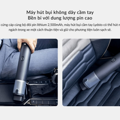 Máy hút bụi cầm tay tích hợp bơm xe Lydsto HD-SCXCCQ02 công suất 10.000Pa tiện lợi, dễ sử dụng - Hàng chính hãng