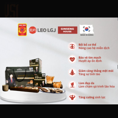 VSM - Ginseng House - Chiết Xuất Đông Trùng Hạ Thảo & Hồng Sâm Hàn Quốc 6 Năm Tuổi -Hộp 30 gói 