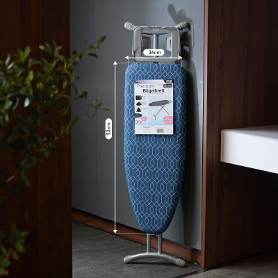 Bàn để ủi, cầu là quần áo dạng đứng LEBENLANG LBB363, khung bằng thép tặng tấm lót thay thế - hàng chính hãng 