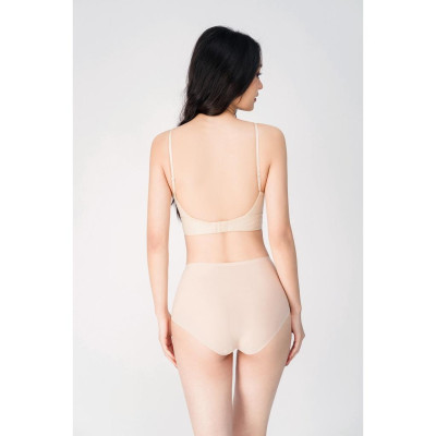 Áo Lót Nâng Ngực Nữ Quây Không Gọng Cao Cấp LUPERI LU3AL866 Dáng Hở Lưng Trơn Quai Trễ Mút Mềm Siêu Mỏng