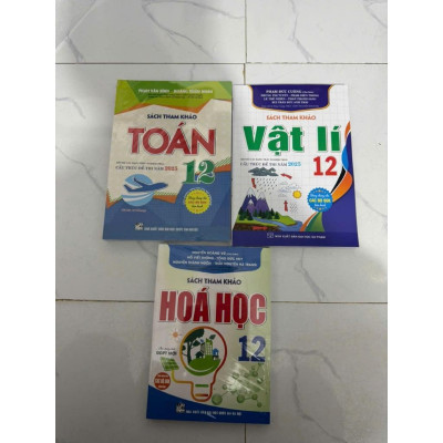Sách - Combo sách tham khảo Toán 12 + Vật Lí 12 + Hóa Học 12 (Theo chương trình GDPT mới) HAB