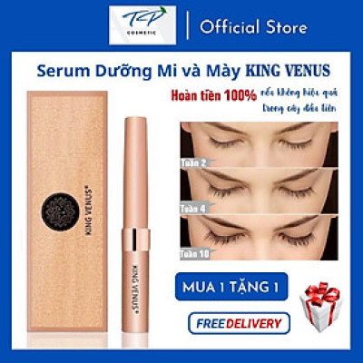 Combo siêu tiết kiệm: Serum Dưỡng Mi và Mày King Venus + Bộ mặt nạ mắt cao cấp King Venus (60 miếng)