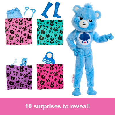 Đồ Chơi Búp Bê Barbie Cutie Reveal - Gấu Care Bear Xanh Nhõng Nhẽo BARBIE JCN96/JCN93