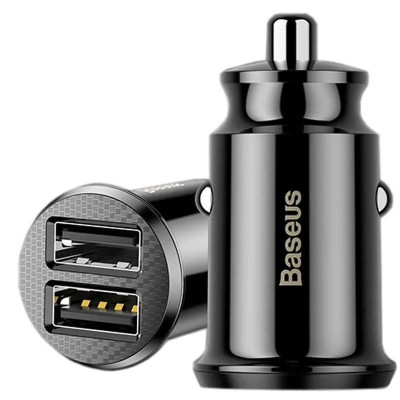 Tẩu sạc  Baseus Grain Pro Car Charger đa năng 2 cổng USB dùng trên xe hơi- Hàng chính hãng