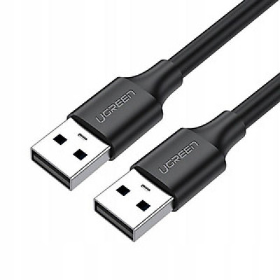 Cáp Tín Hiệu Usb 2.0 2 Đầu Đực Đầu Mạ Vàng 24K Dài 1M Màu Đen Ugreen Us10210309 Hàng Chính Hãng