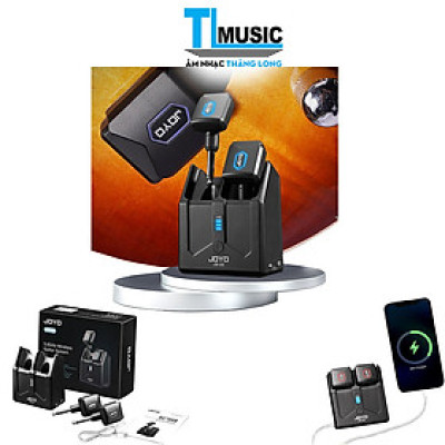 JOYO JW-06 Kết nối guitar không dây kỹ thuật số 5,8 GHz có độ trễ thấp Bộ phát và bộ thu có hộp sạc di động- Hàng Chính Hãng 