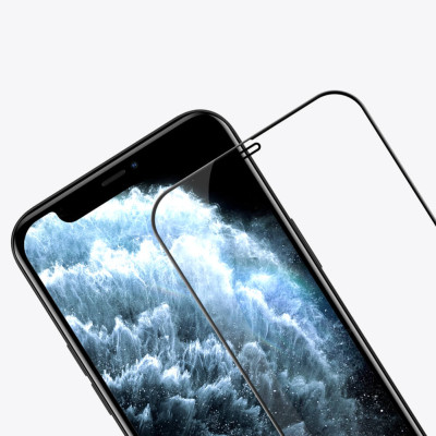 Miếng dán kính cường lực iPhone 12 / iPhone 12 Pro 6.1 inch hiệu Nillkin Amazing CP+ Pro  full màn hình 3D mỏng 0.23mm, Kính ACC Japan, Chống Lóa, Hạn Chế Vân Tay - Hàng chính hãng