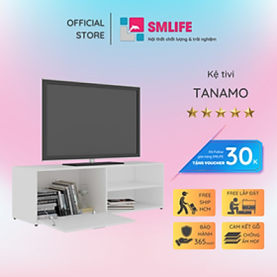 Kệ tivi gỗ hiện đại SMLIFE Tanamo  | Gỗ MDF dày 17mm chống ẩm | D120xR34xC37cm