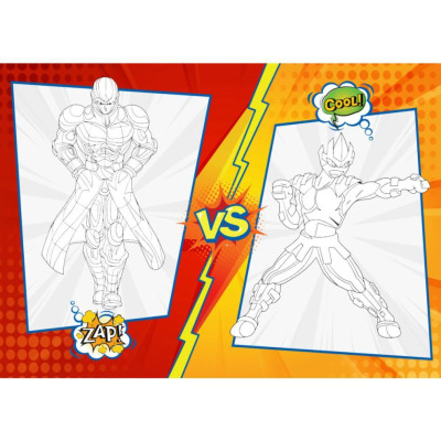 Sách Tô Màu - Super Heroes Siêu Anh Hùng - Rèn Luyện IQ EQ CQ - Tặng Kèm 18 Stickers Mỗi Tập - Combo 5 Cuốn - Việt Thư