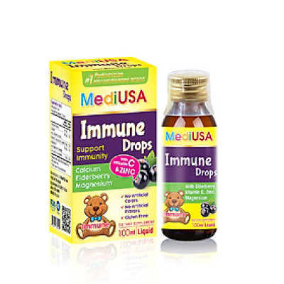MediUSA Immune Drops - Thực Phẩm Chức Năng - Tăng cường sức đề kháng cho trẻ - Hàng chính hãng
