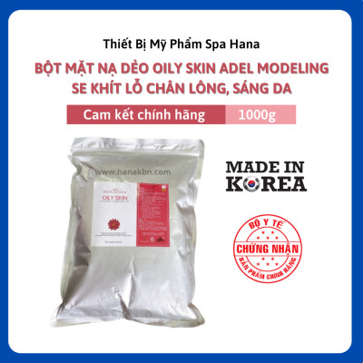Bột Mặt Nạ Dẻo Oily Cho Da Dầu Se Khít Lỗ Chân Lông ADEL Hàn Quốc 1kg
