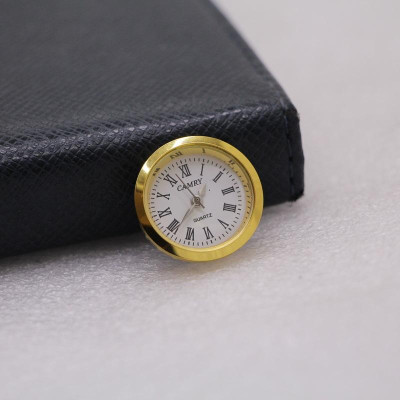 Mặt đồng hồ để bàn Camry đường kính 3.7cm màu VÀNG dùng để gắn đồng hồ để bàn pha lê, đồng hồ để bàn gỗ, đồng hồ decor