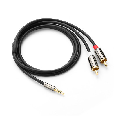 Dây Audio 3,5mm ra 2 đầu RCA (Hoa sen) dài 1,5M UGREEN AV116 10583 - Hàng Chính Hãng