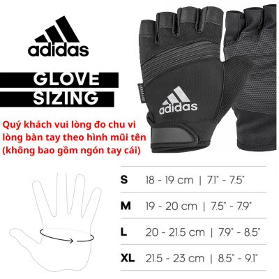 Găng Tay Thể Thao Chính Hãng ADIDAS ADGB-1315 Performance Gloves (1 Cặp) - Phụ Kiện Tập Fitness, Gym