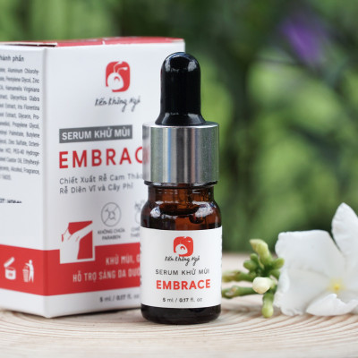 Combo 2 Serum khử mùi Embrace ngăn mùi hôi nách hôi chân hỗ trợ giảm mồ hôi và làm sáng vùng da dưới cánh tay