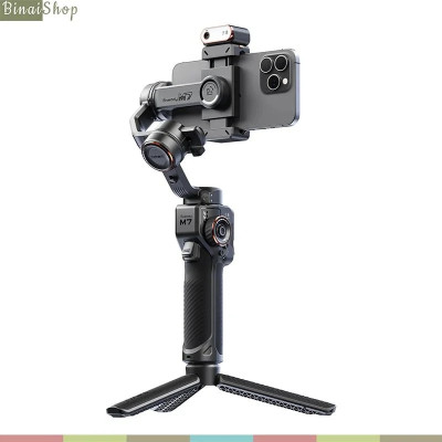 Hohem ISteady M7 - Gimbal Chống Rung Cho Smartphone, Điều Khiển Cảm Ứng Từ Xa,Tích Hợp Cảm Biến AI, Tải Trọng 500g - Hàng Chính Hãng