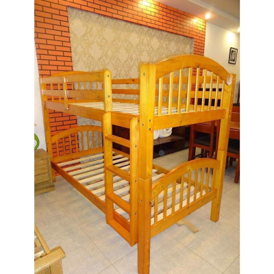 Giường 2 Tầng Uni 1m-1m Gỗ Tự Nhiên - Vàng