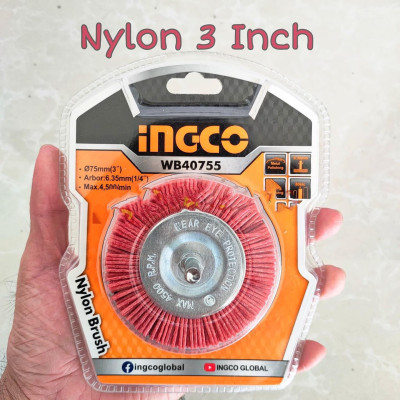 BÁNH CƯỚC NYLON 75MM, 100MM INGCO - HÀNG CHÍNH HÃNG