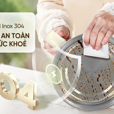 Lẩu điện mini đa năng Sunhouse SHD4516, SHD4517 - Đa năng 4in1 - Lòng nồi inox 304 - Tích hợp tay cầm - Gia nhiệt trực tiếp - Hàng chính hãng