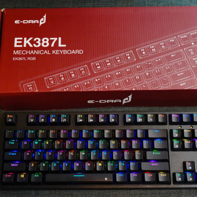 Bàn phím chơi game cơ E-DRA EK387L RGB - Hàng Chính Hãng