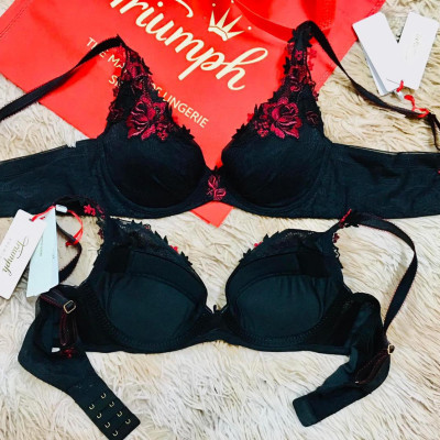 Áo lót ren nữ nâng ngực gợi cảm Triumph Zetta 8611 cúp VDeep có gọng, đệm mút vừa có thể tháo rời, họa tiết thêu hoa nổi giúp tôn thêm dáng ngực và mang lại cảm giác sang trọng