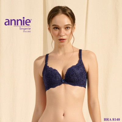 Áo ngực ren 3 móc tạo dáng lưng thon annie Bra 8140, mút dày nâng ngực gợi cảm, sang trọng, thoáng mát, thoải mái dễ mặc