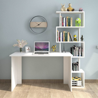 Bàn làm việc tại nhà có kệ sách SMLIFE Devine