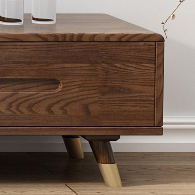 Kệ TV gỗ tự nhiên nguyên khối bàn tivi sang trọng hiện đại LUX-KTV05