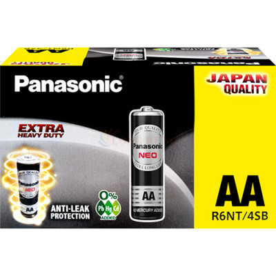 Hộp Pin than đen Panasonic AA R6NT/4SB (40 viên) - Hàng chính hãng