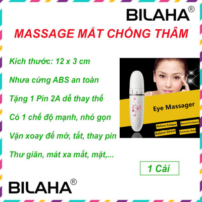 Máy massage mắt mini nhỏ gọn giảm thâm ngừa bọng mắt loại tốt giá rẻ (hàng có sẵn) (Hàng Chính Hãng)
