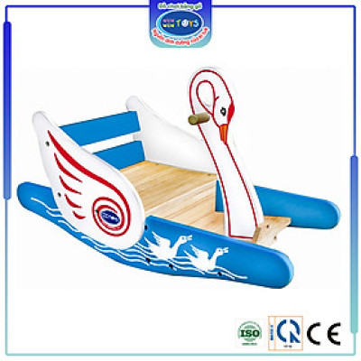 Đồ chơi gỗ Bập bênh thiên nga | Winwintoys 61262 | Khuyến kích vận động, chắc chắn | Đạt tiêu chuẩn CE và CR
