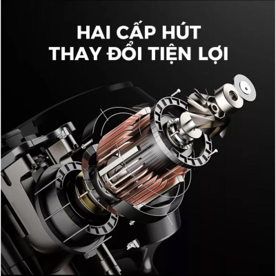 Günter & Hauer Máy Hút Bụi Cầm Tay Máy Hút Bụi Không Dây Sạc Điện 4 Trong 1 Đầu Chổi Một Máy Đa Năng LED Hiển Thị V20 - Hàng chính hãng