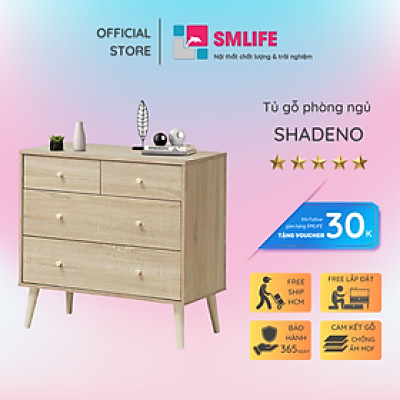 Tủ đựng quần áo phòng ngủ SMLIFE Shadeno