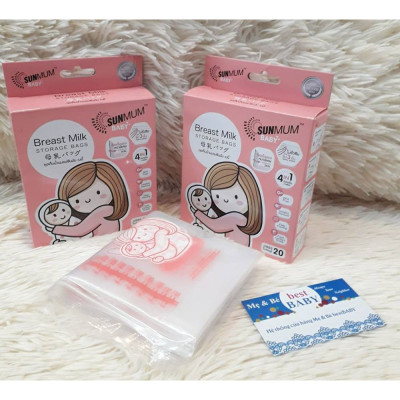 Hộp 50 túi trữ sữa Sunmum Thái Lan 250ml