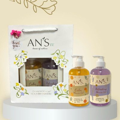 Hộp Quà Tặng Combo 2 Gel Tắm 500G AN
