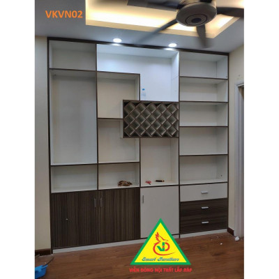 Tủ kệ trang trí kiêm vách ngăn VKVN02