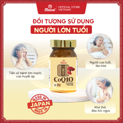 Combo 3 hộp viên uống MAMORI COQ10 giúp giảm cholesterol, giảm nguy cơ mắc bệnh tim mạch (300mg x 60viên)
