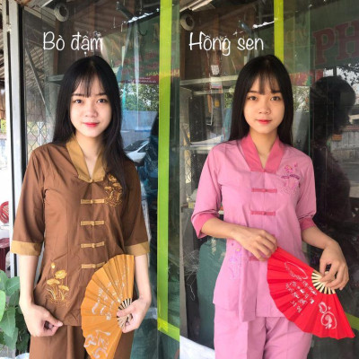 ĐỒ LAM ĐI CHÙA  Mẫu La Hán Phối