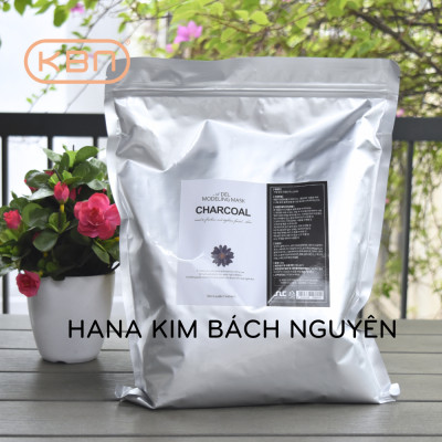 Bột Mặt Nạ Dẻo Than Hoạt Tính Sạch Lỗ Chân Lông Bã Nhờn ADEL Hàn Quốc 1kg